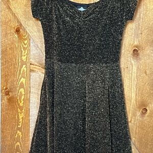 Angie Black and Gold Formal Mini Dress